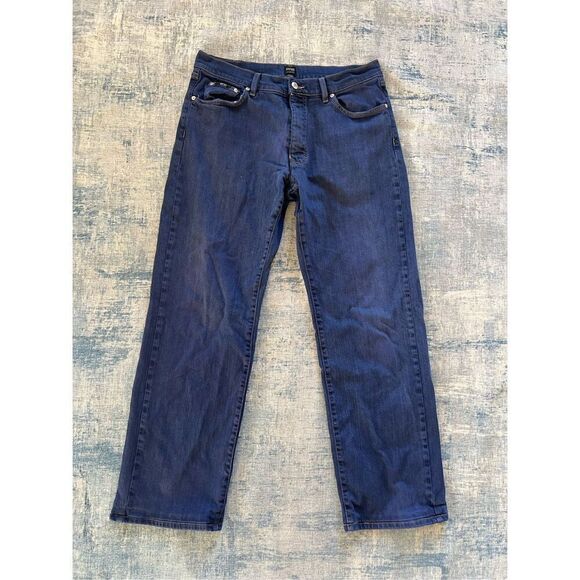 Boss Hugo Boss Dark Wash Texas Easy Fit Straight Leg Jeans 34 x 30 - Picture 1 of 8